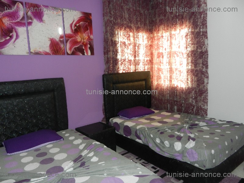 Ariana Ville Cite Ennasr 2 Location Appart. 4 pices Al app s plus3 meubler top de lux