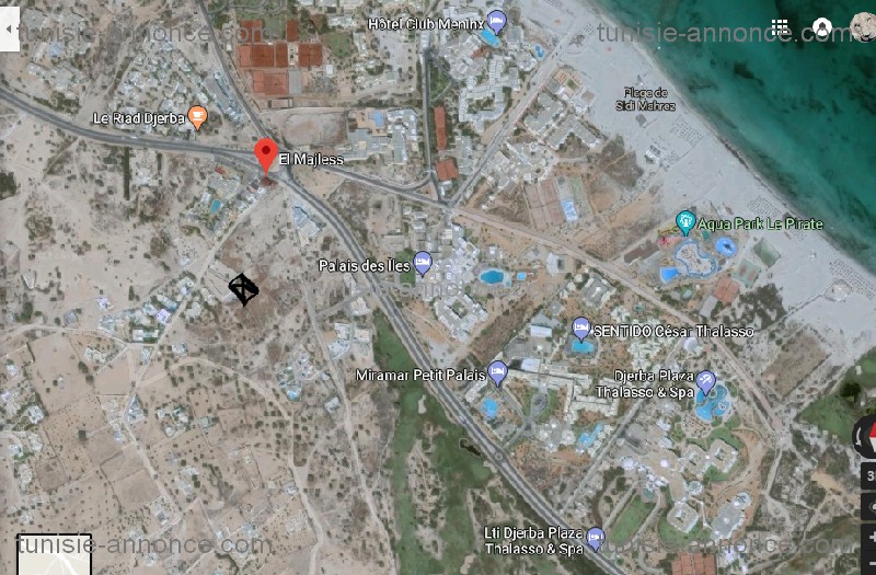 Djerba - Midoun Zone Hoteliere Terrain Terrain nu Pres elmajles et golf 2 min du plage sidi mehrez