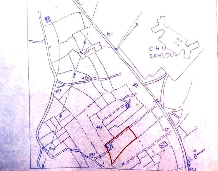 Sousse Jaouhara Sahloul Terrain Terrain nu Terrain d'investisement 8480 pour projet  sahloul