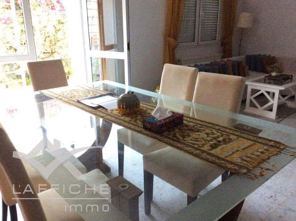 La Marsa Cite El Moez Location Duplex Belle villa jumele s3 meuble  la marsa 0942