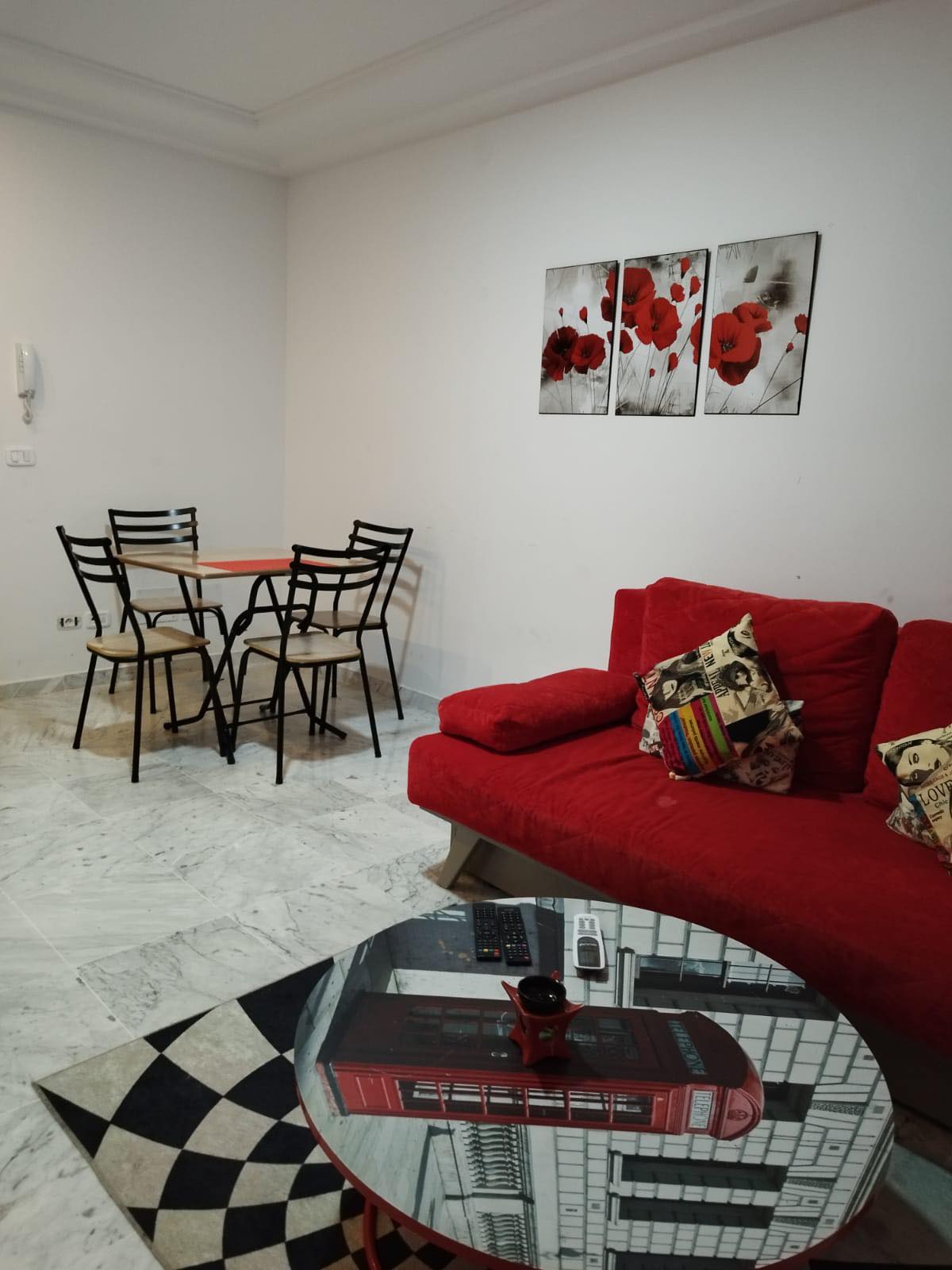 Ain Zaghouan Jardins de Carthage Location vacances Appart. 1 pice S1 moderne 110d par nuit au jardin de carthage