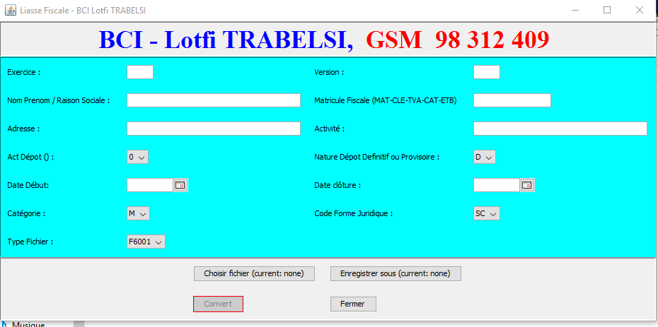 Bab Bhar Bab Bhar Logiciels de gestion Autre Logiciel liasse fiscale 2025