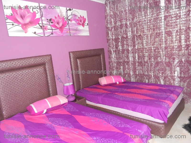 Ariana Ville Cite Ennasr 2 Location Appart. 2 pices Ennasr2 s plus 2 meubl super  lux