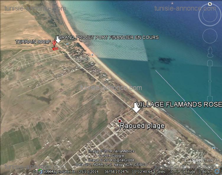 Raoued Raoued Terrain Terrain nu Terrain exceptionel situer  a 50 m du grand projet