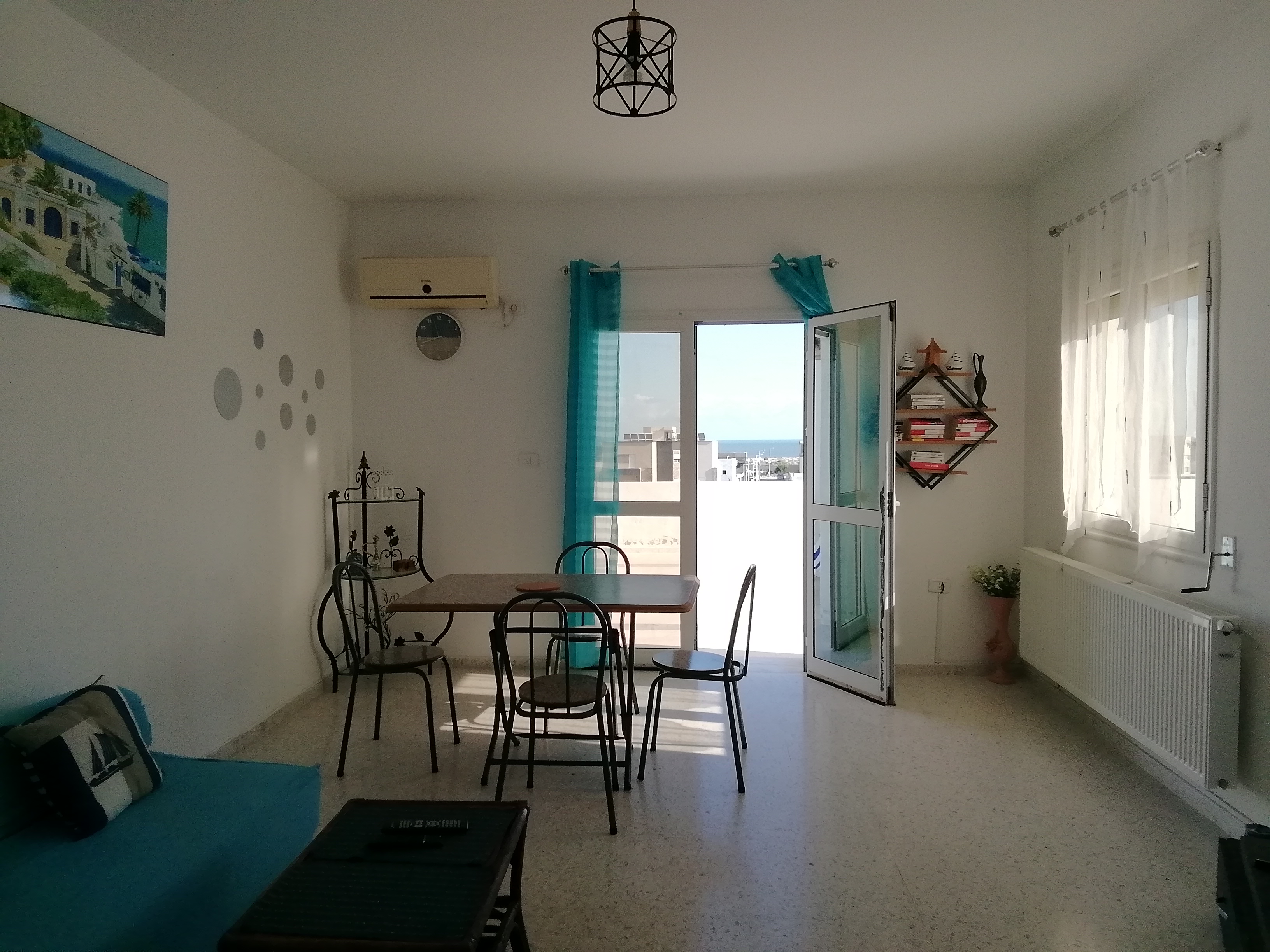 Hammam Chatt Borj Cedria Location vacances Appart. 3 pices Appart avec terrasse vue mer  5 mn de la plage