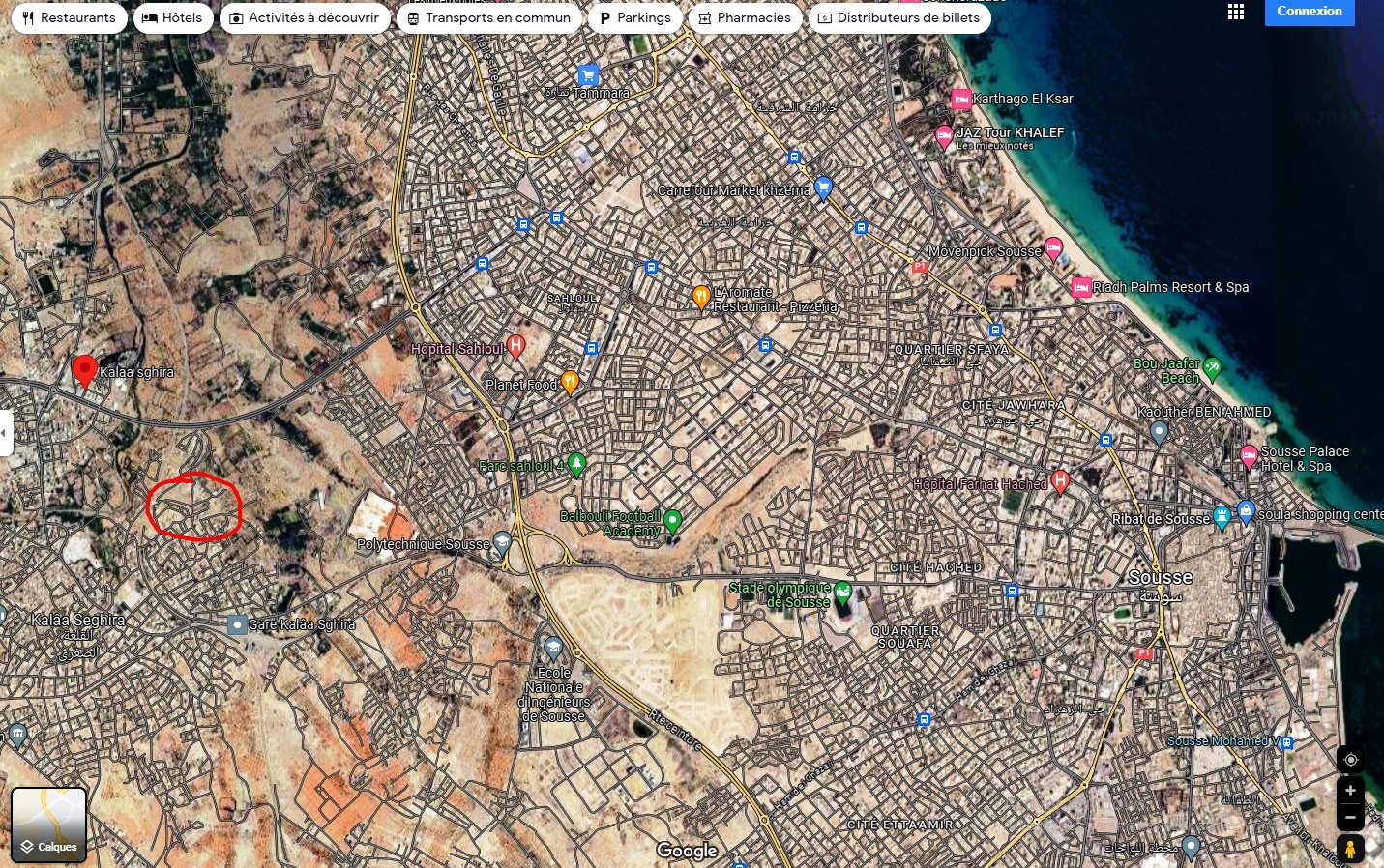 Kalaa Essghira Kalaa Essghira Terrain Terrain nu Terrain 544m prs de mosqu el mona kalaa sghira