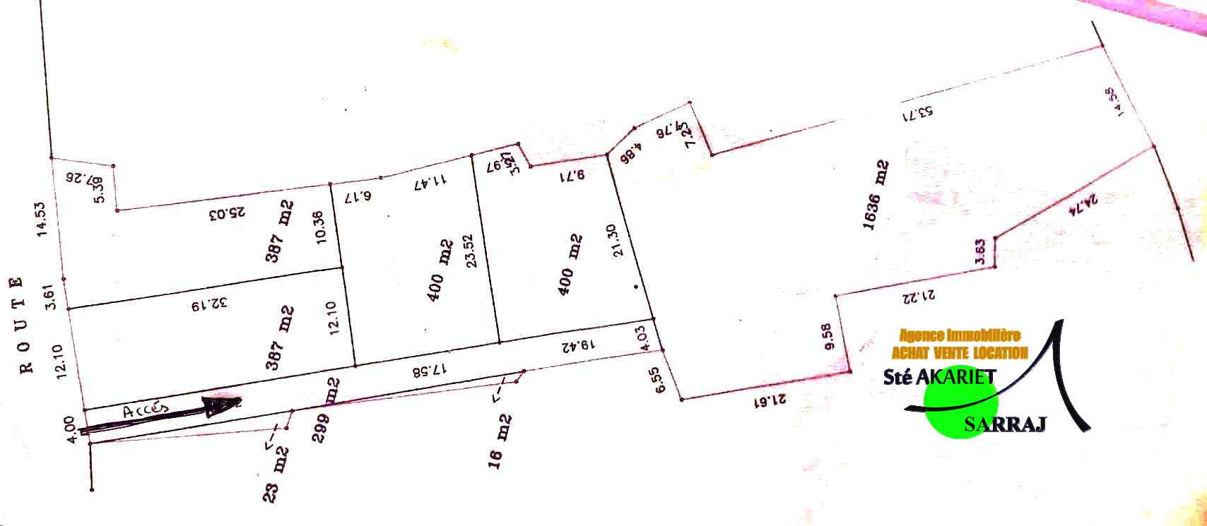 Kalaa Essghira Kalaa Essghira Terrain Terrain agricole Terrain dinvestisement 3600 sabaghine kalaa sghira