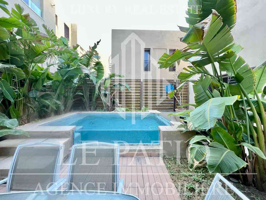 La Marsa Sidi Daoud Location Duplex Triplex s4 avec piscine et jardin  la marsa