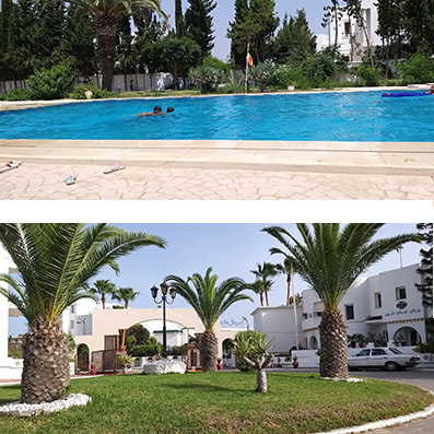 Hammamet Zone Hoteliere Location vacances Appart. 3 pices Duplex avec piscine et plage priv