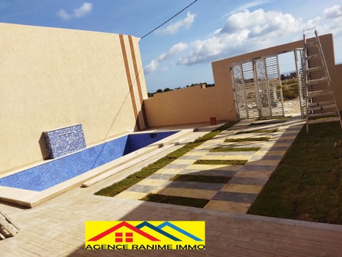 El Haouaria Cite Touristique Vente Maisons Villa neuf avec piscine a el haouaria