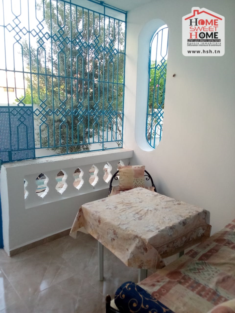 Bizerte Nord Bizerte Location Appart. 3 pices Rdc de villa nely meubl a rafraf bizerte