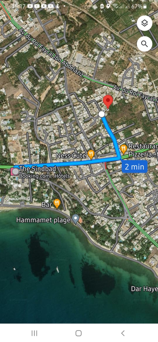 Hammamet Hammamet Terrain Terrain nu 649 mtres hotel sindbad hammamet