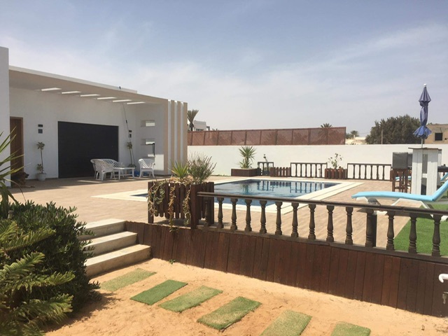 Djerba - Houmet Essouk Sidi Mehrez Location vacances Maisons Superbe villa piscine vu sur mer