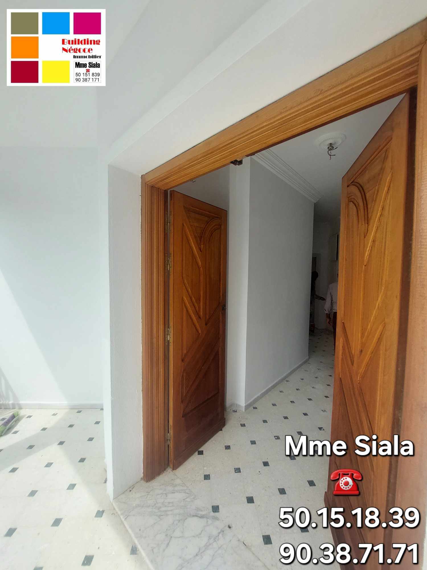 Ariana Ville Cite Ennasr 2 Location Appart. 3 pices Ennasr 2 grand etage villa s4 avec terrasse