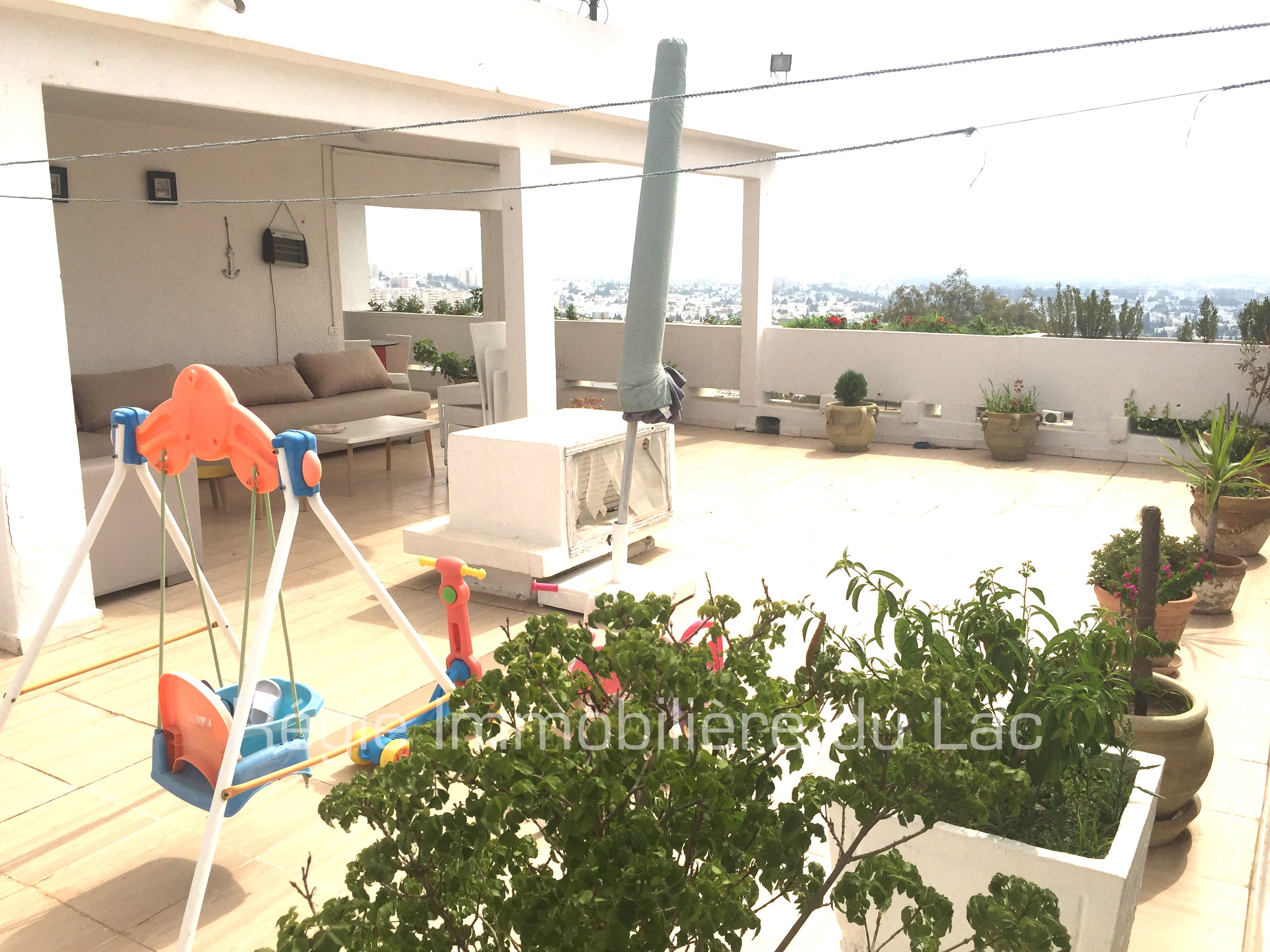 El Menzah El Manar 1 Vente Appart. 5 pices+ Duplex gde terrasse et vue  al manar 1