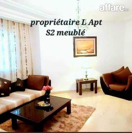La Marsa Berge Du Lac Location Appart. 3 pices Particulier l s2 meubl pour tranger  l'anne