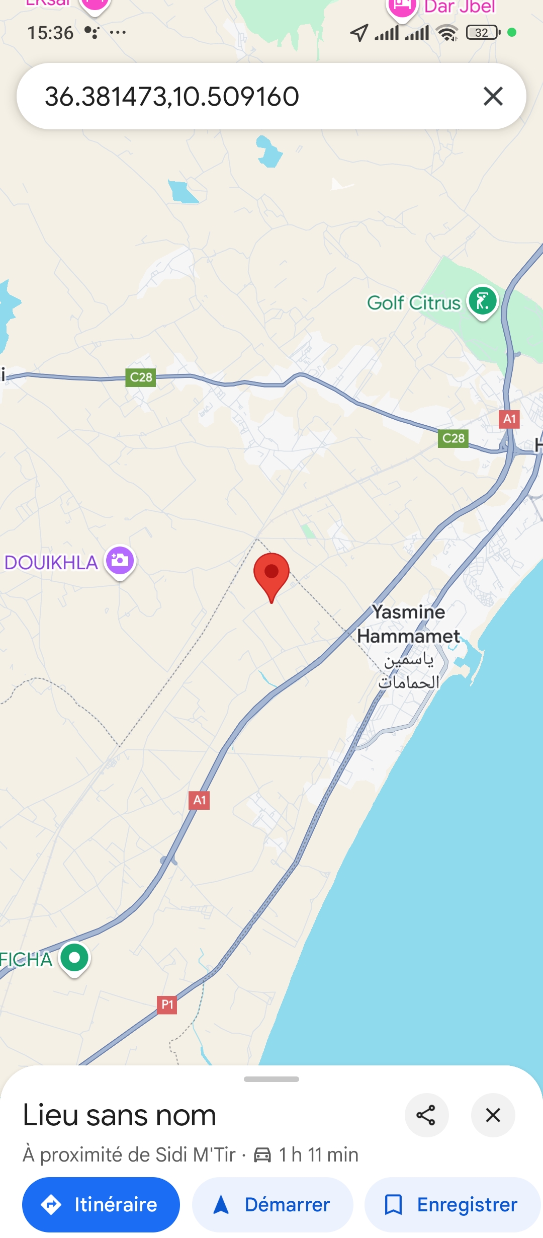 Hammamet Zone Hoteliere Terrain Terrain agricole Terrain 312 m  hammamet sud