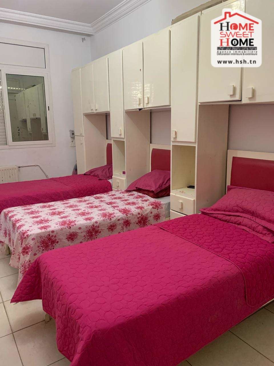Ben Arous Ben Arous Location Appart. 3 pices Etage de villa clarey meubl  ben arous
