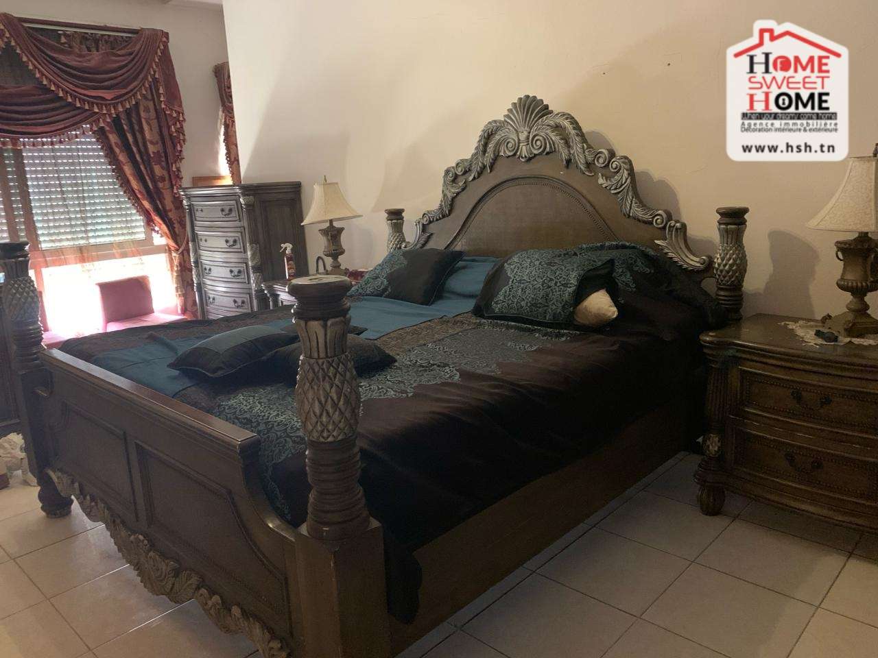 Ben Arous Ben Arous Location Appart. 3 pices Etage de villa clarey meubl  ben arous
