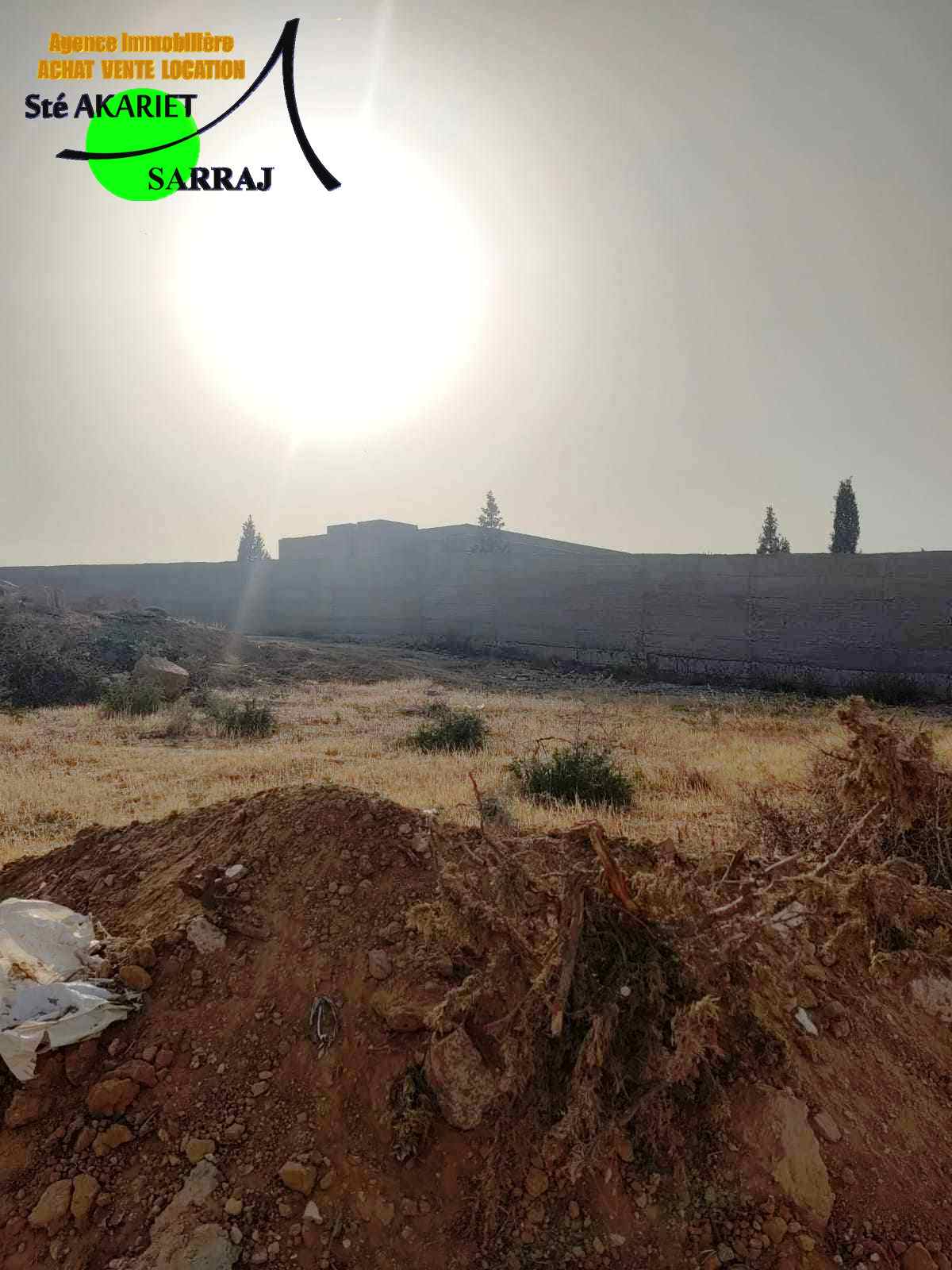 Akouda Chatt Meriem Terrain Terrain agricole Terrain 2300m devant taksim el fourati rmila
