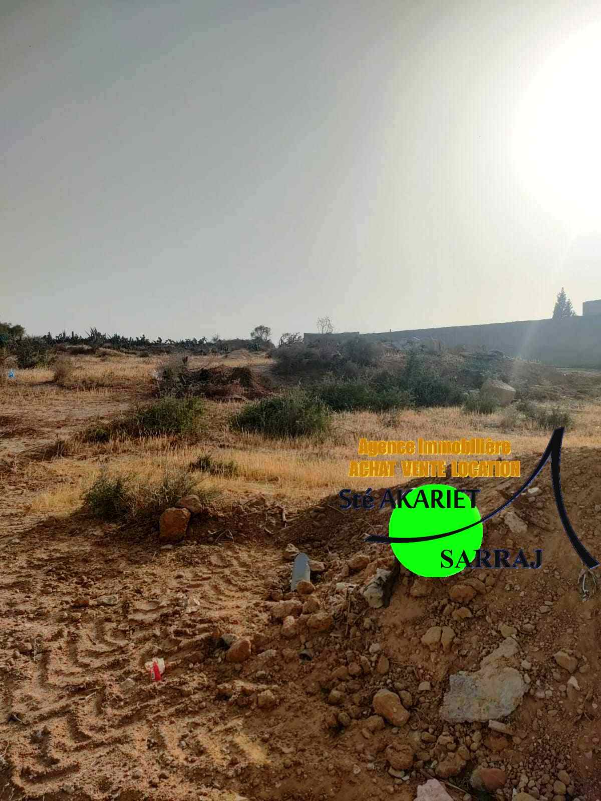 Akouda Chatt Meriem Terrain Terrain agricole Terrain 2300m devant taksim el fourati rmila