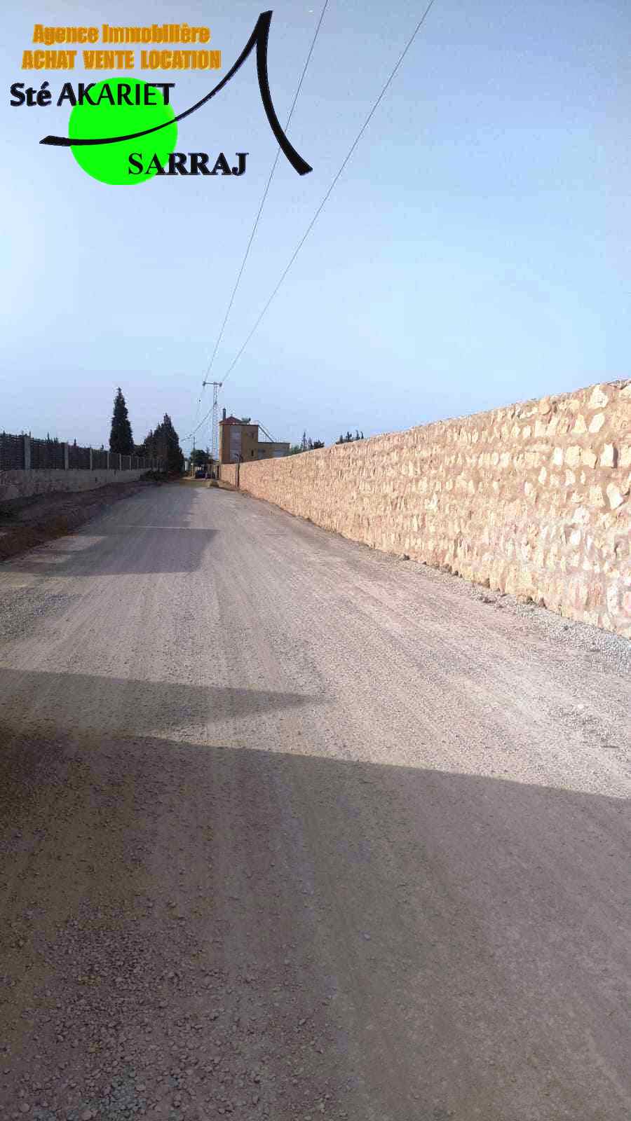 Akouda Chatt Meriem Terrain Terrain agricole Terrain 2300m devant taksim el fourati rmila