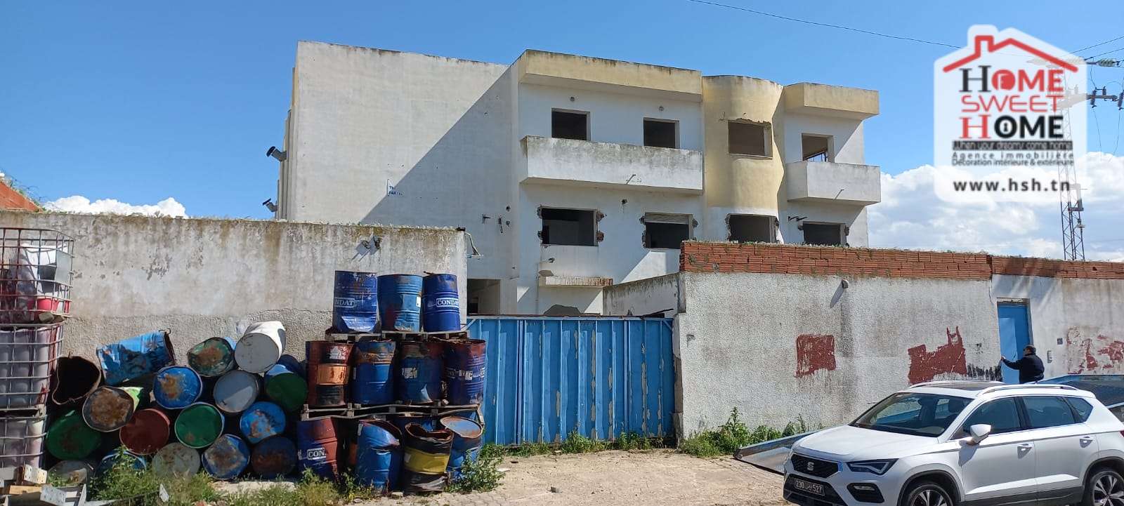 Hammam Chatt&nbsp;Borj Cedria&nbsp;Bureaux & Commerces&nbsp;Surfaces&nbsp;Immeuble kazan � borj cedria