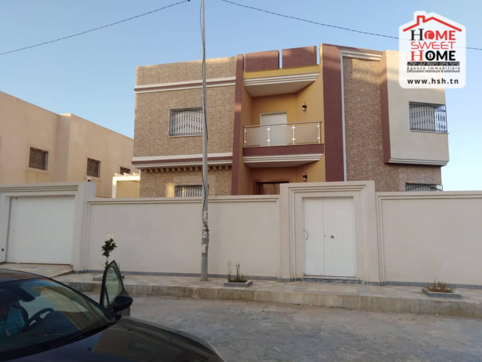 Hammam Chatt Borj Cedria Vente Appart. 5 pices+ Villa saphir s5  borj cedria