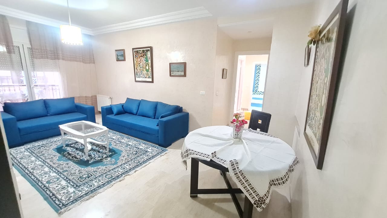 La Marsa El Aouina Location Appart. 3 pices Un s2 meubl  cit les palmeraies