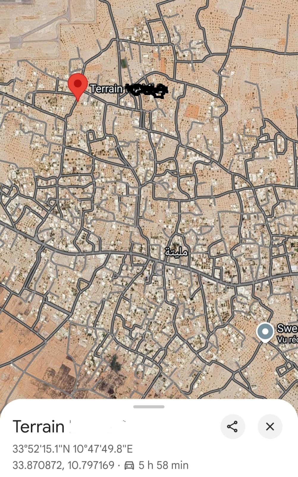 Djerba - Houmet Essouk Mellita Djerba Terrain Terrain nu Terrain  mellita avec titre foncier