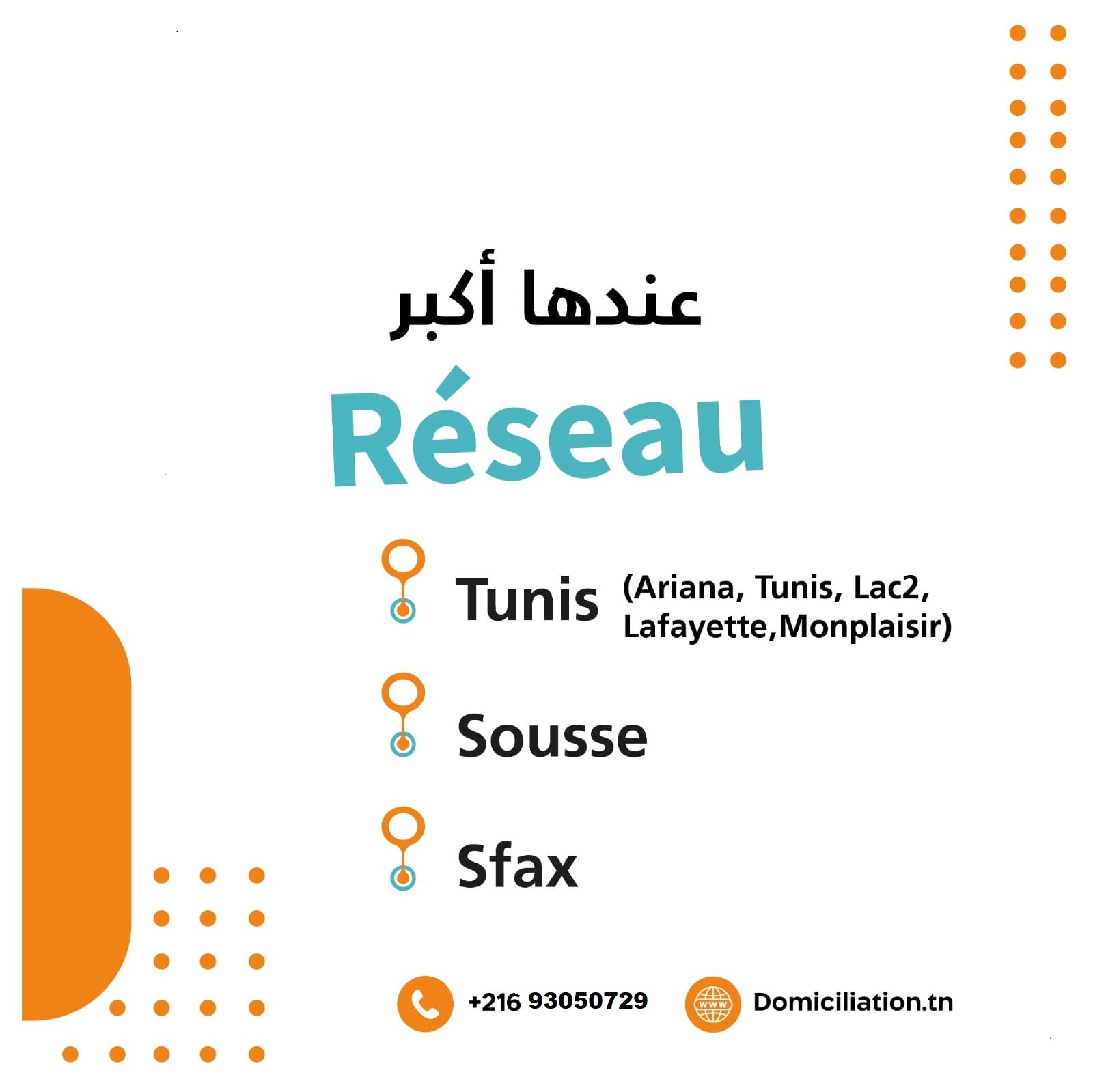 Ain Zaghouan Jardins de Carthage Bureaux & Commerces Autre Domiciliation lac tlc