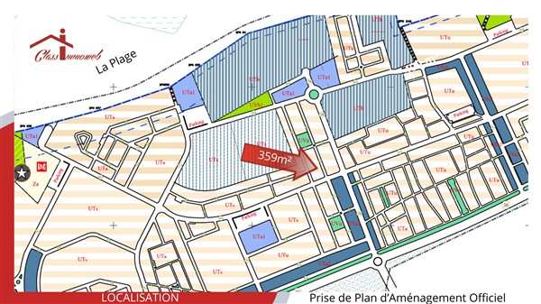 Hammam Chatt Borj Cedria Terrain Terrain nu Terrain de 359 m2  490 tnd le m2