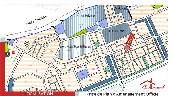 Soliman Soliman Terrain Terrain nu Terrain de 409 m2  500 tnd le m2