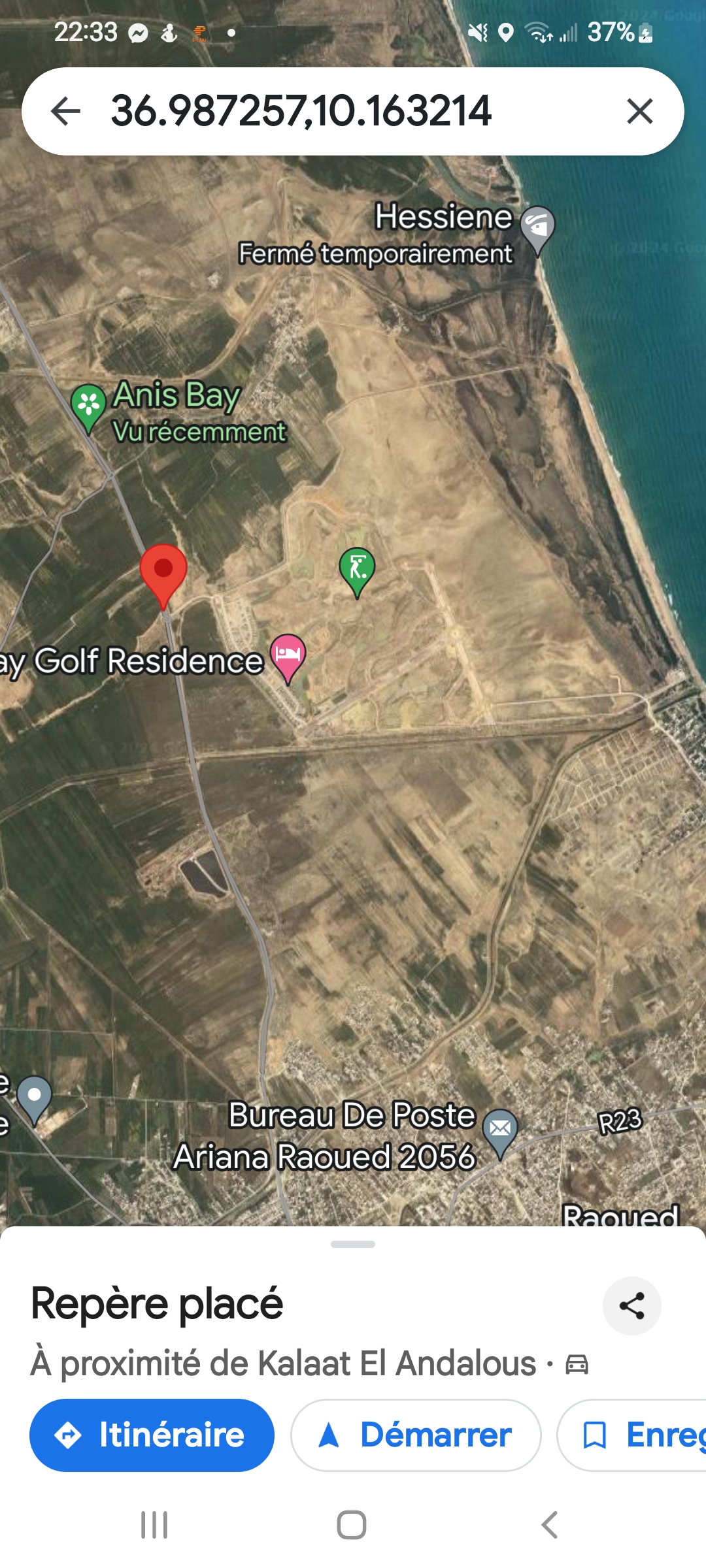 Raoued El Hessiene Terrain Terrain nu Port financier