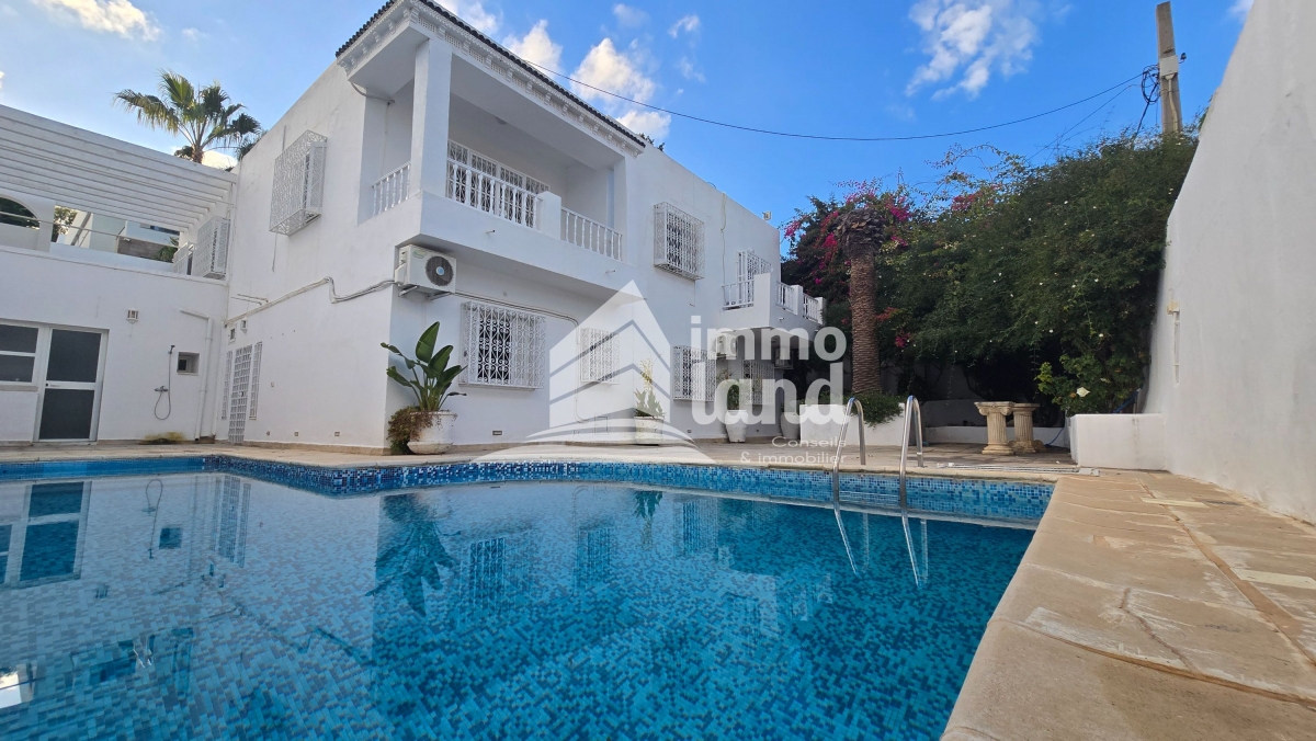 La Marsa Gammart Location Maisons Villa avec piscine  gammarth superieur