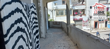 Carthage El Yasmina Vente Appart. 2 pices Etage de villa nohra  carthage el yasmina