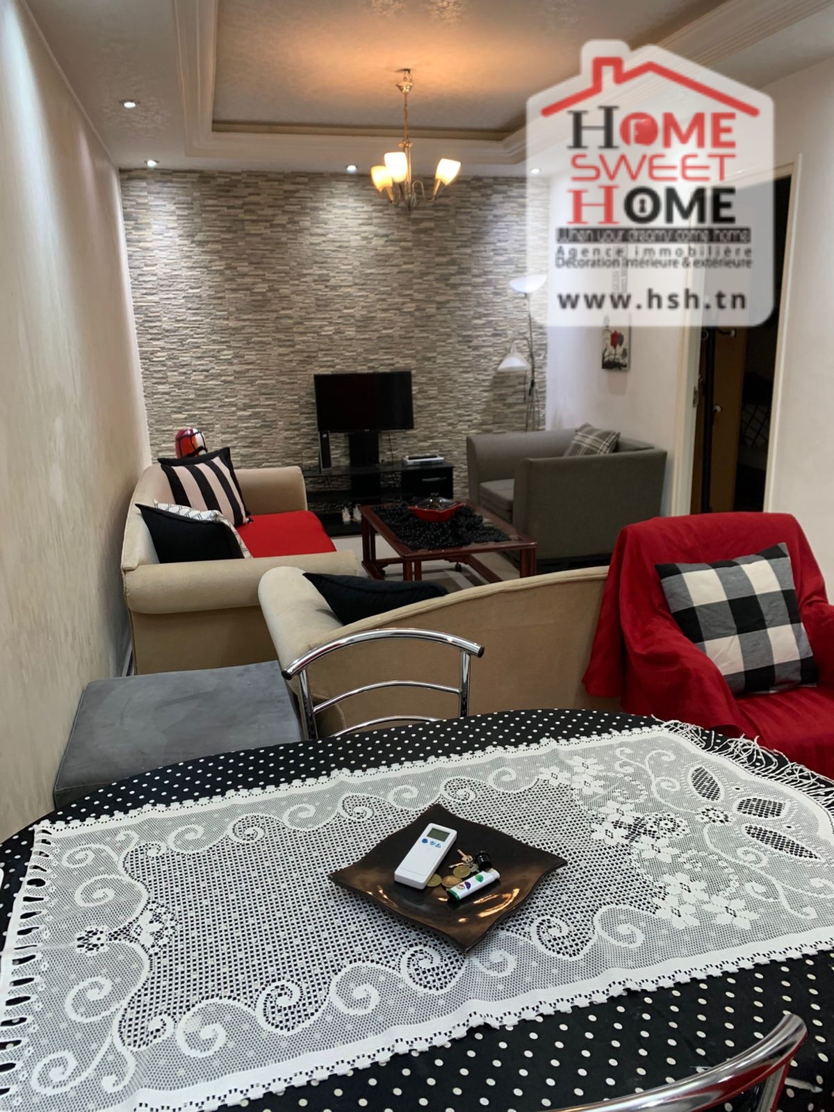 La Soukra Chotrana 1 Location Appart. 2 pices Appart s2 yoni meubl  chotrana1