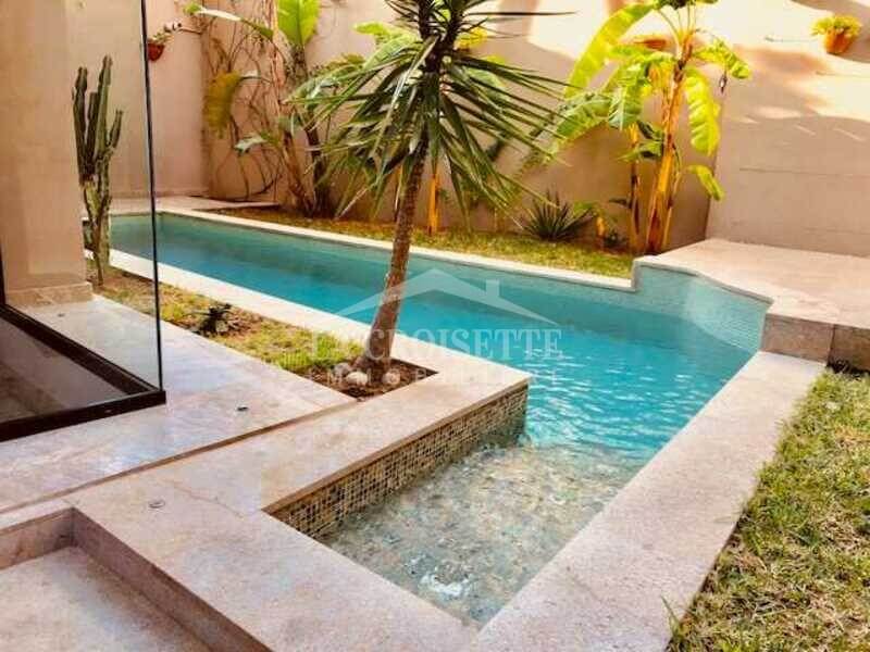 La Marsa Gammart Location Maisons Villa s3 meuble avec piscine  gammarth mvl0041