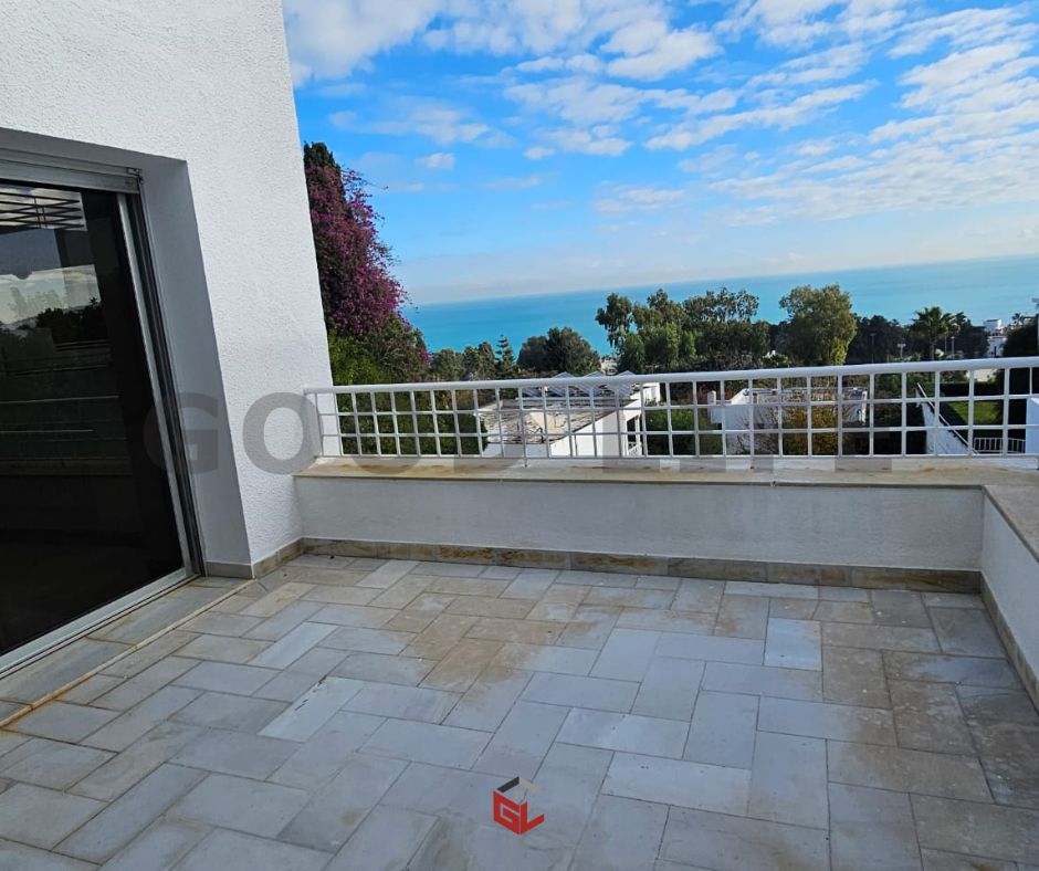 La Marsa Gammart Location Maisons Rdc avec vue panoramique sur mer