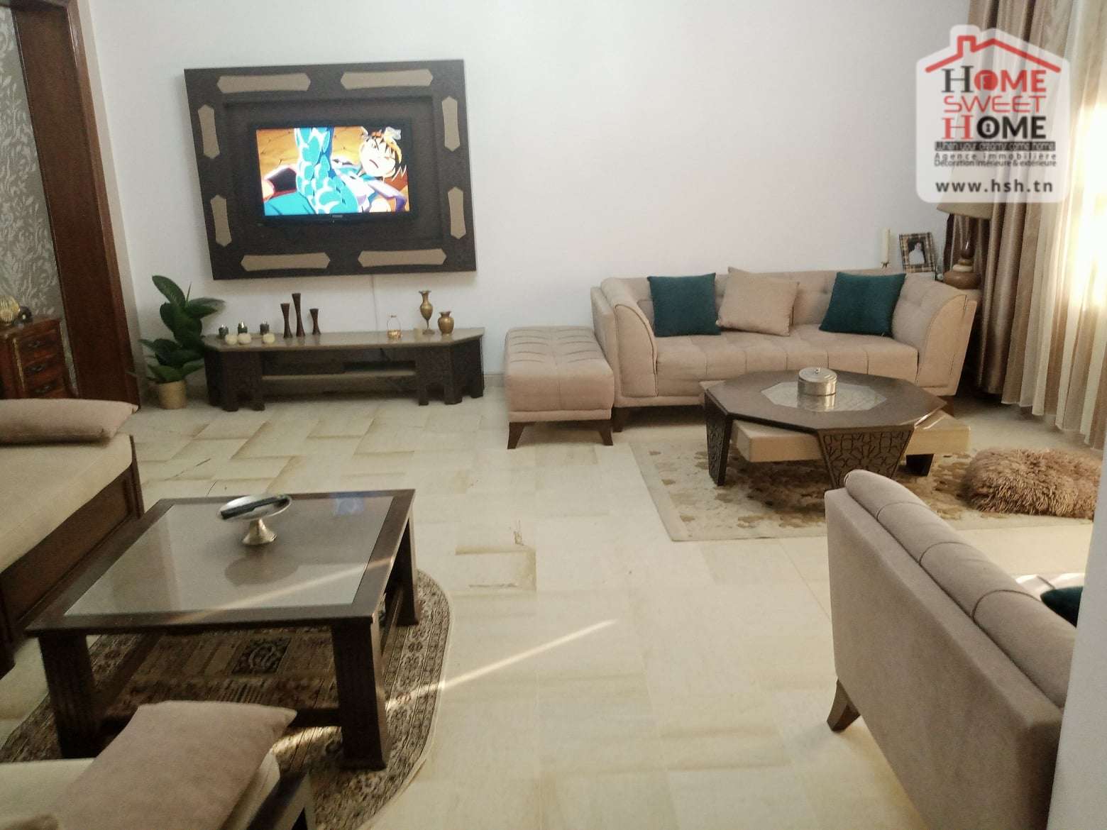 Hammam Chatt Borj Cedria Vente Appart. 4 pices Appart s3 alisier  borj cedria