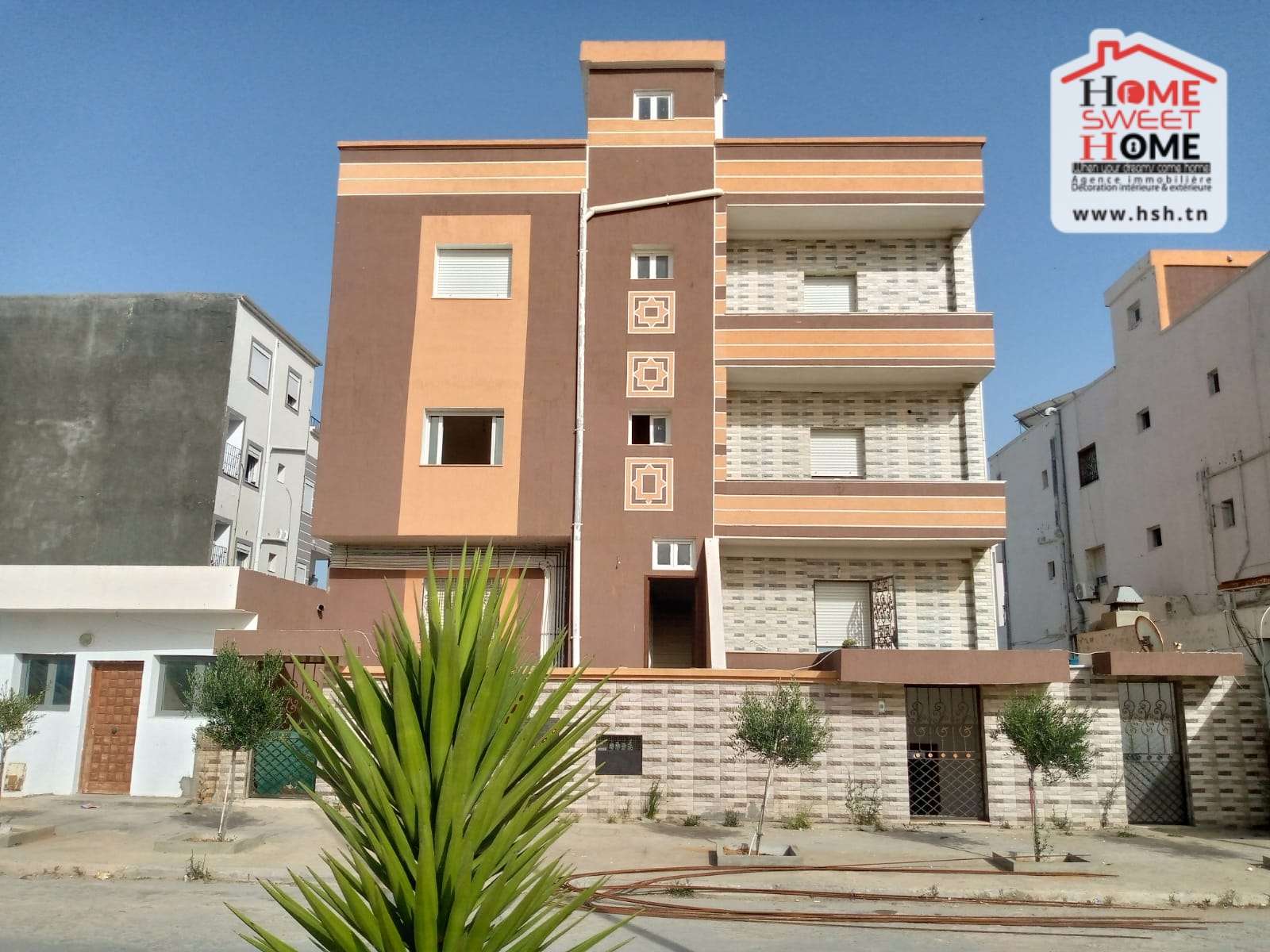Hammam Chatt Borj Cedria Vente Appart. 5 pices+ Immeuble cilya  borj cedria
