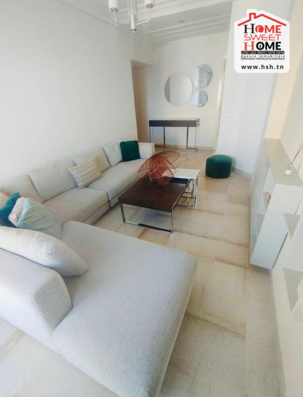 Ain Zaghouan Ain Zaghouan Location Appart. 3 pices S2 rosa meubl aux jardins de l'aouina