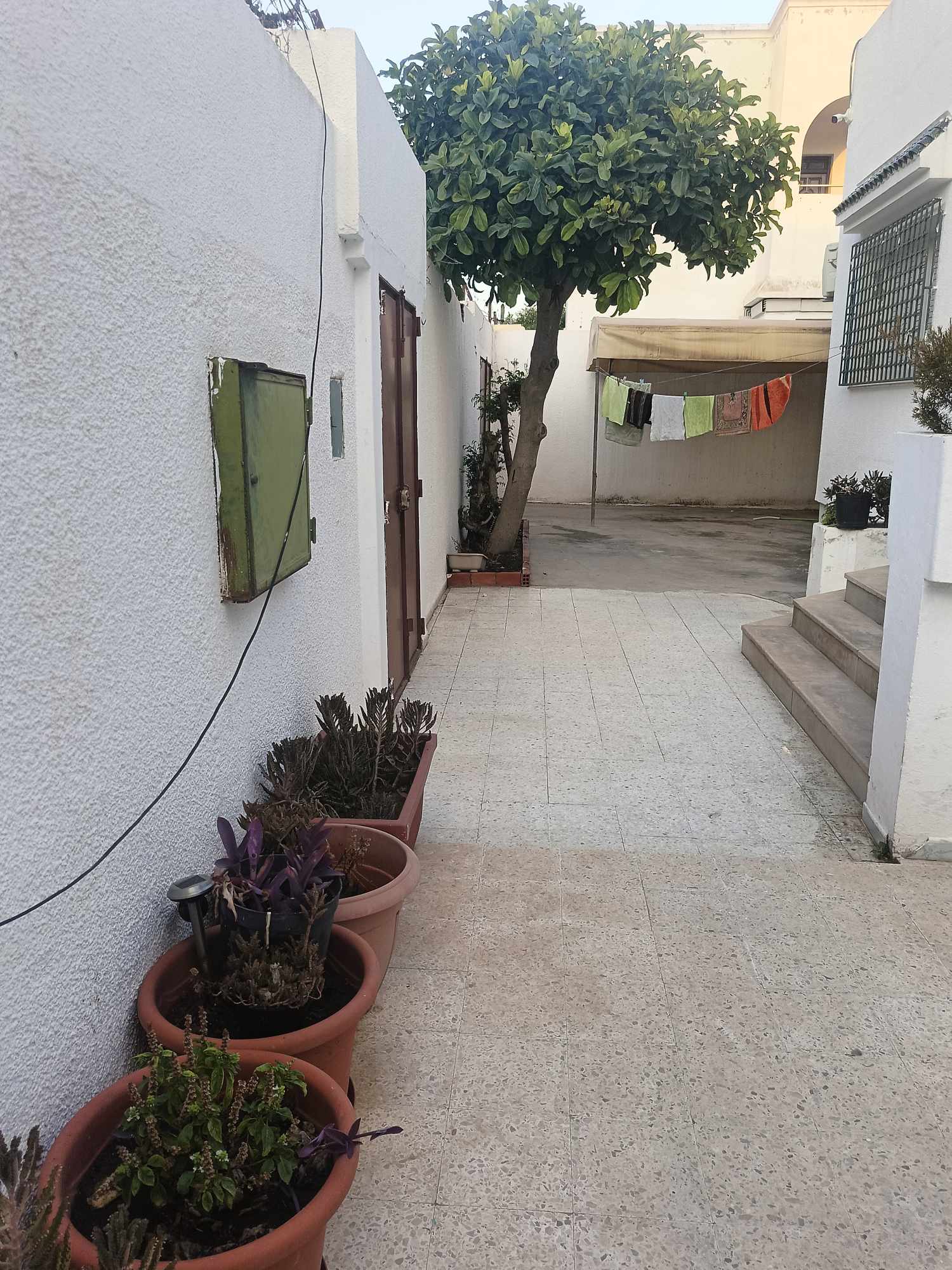 La Soukra Borj Louzir Vente Appart. 3 pices Une maison plain pied  borj louzir sidi sofian