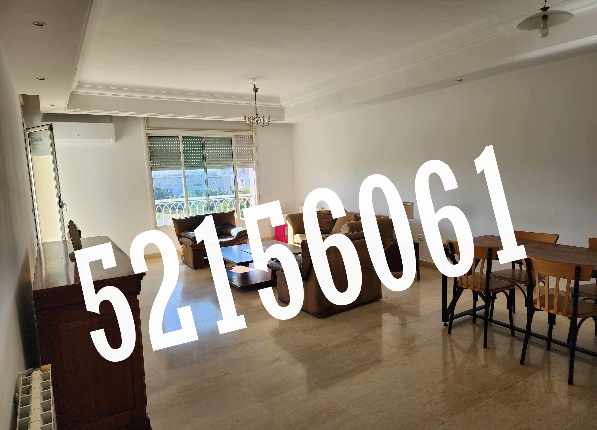La Marsa Cite Mongi Slim Location Appart. 3 pices S3  vide   la marsa   tel 52156061   fb 7571
