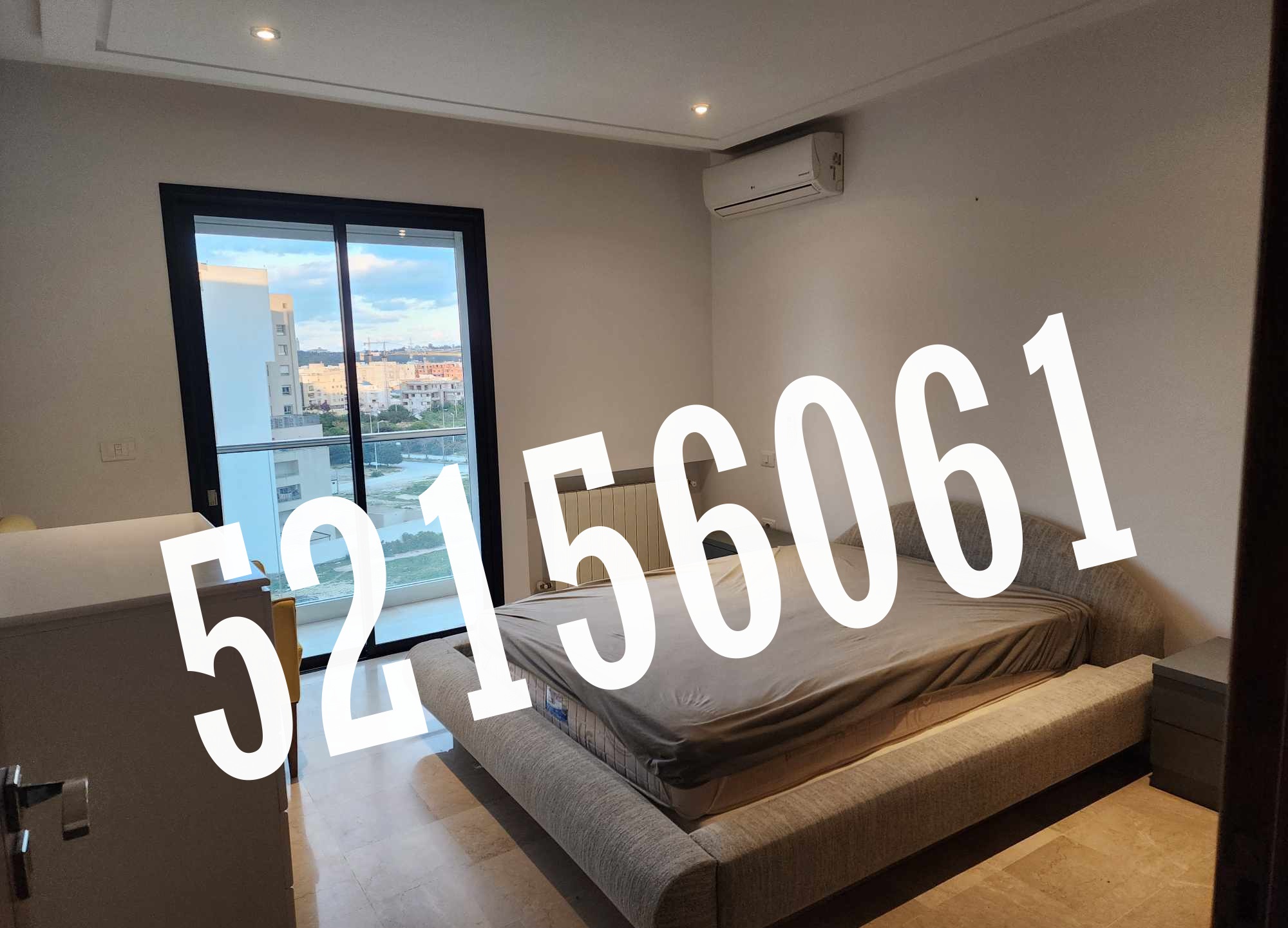 La Marsa Cite Mongi Slim Location Appart. 3 pices S3  vide   la marsa   tel 52156061   fb 7571