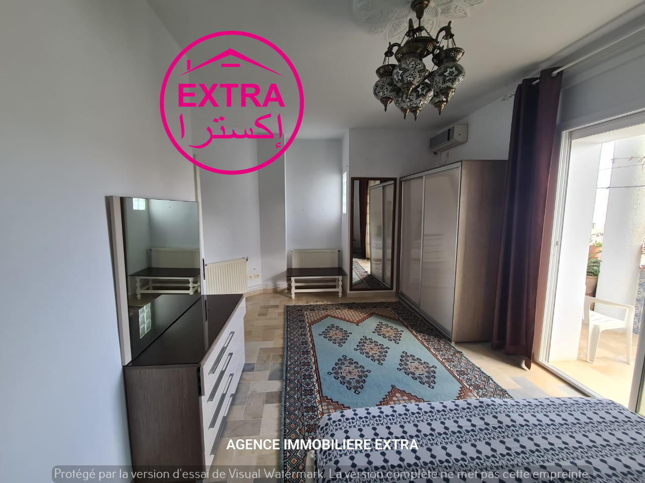 Dar Chaabane Elfehri Dar Chaabane Plage Location Appart. 3 pices 7eme etage de villa meubl au lido nabeul