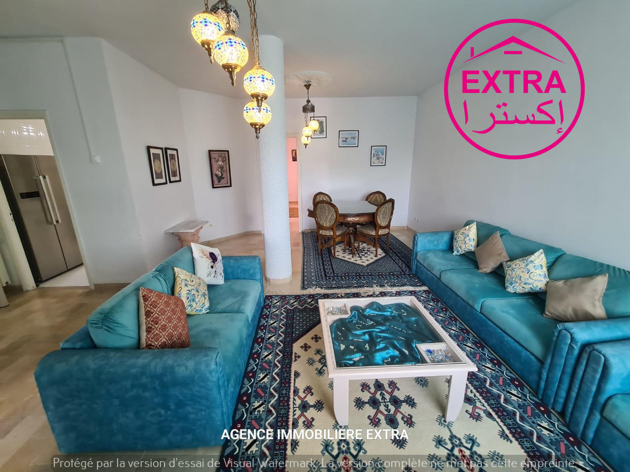Dar Chaabane Elfehri Dar Chaabane Plage Location Appart. 3 pices 4eme etage de villa meubl au lido nabeul
