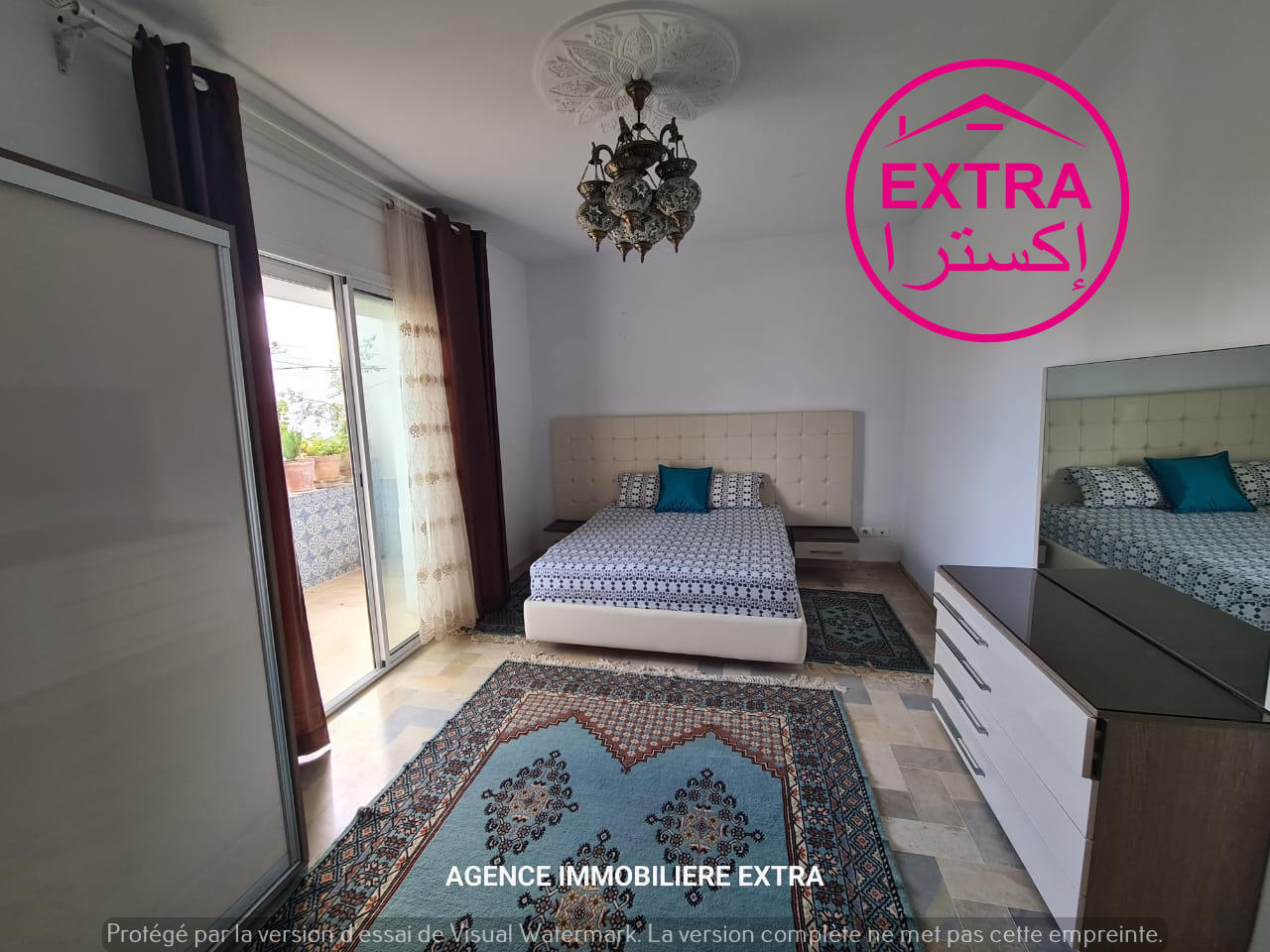Dar Chaabane Elfehri Dar Chaabane Plage Location Appart. 3 pices 4eme etage de villa meubl au lido nabeul