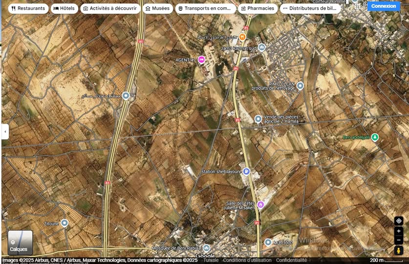Msaken El Borjine Terrain Terrain nu Lot d'investissement 3500m m'saken vers bourjine