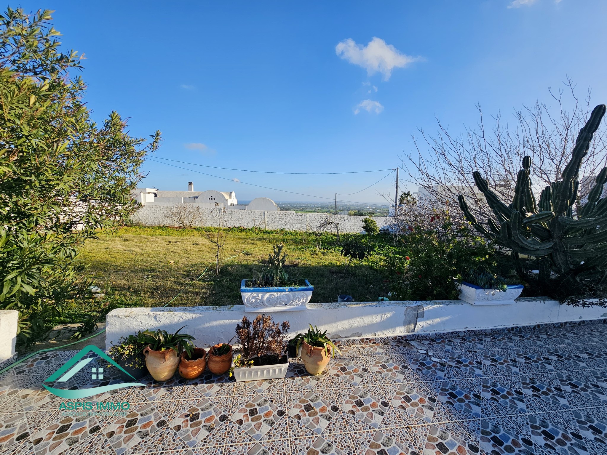 Hammam El Ghezaz Tamazrat Vente Surfaces Terrain 5000 m2 avec maison vue sur mer  tamezrat